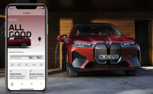 BMW app and car